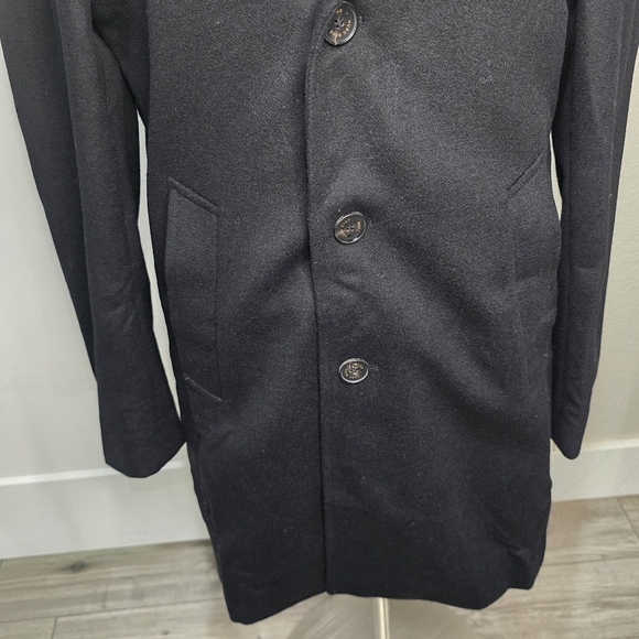 Hugo Boss Men's Black Wool Coat - Picture 8 of 12